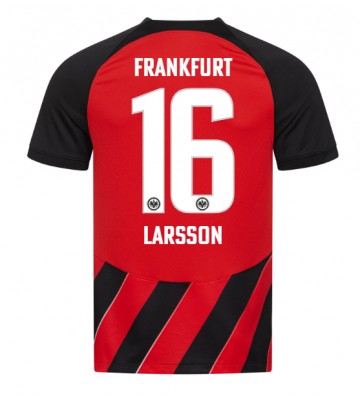 Eintracht Frankfurt Hugo Larsson #16 Hjemmebanetrøje 2023-24 Kort ærmer